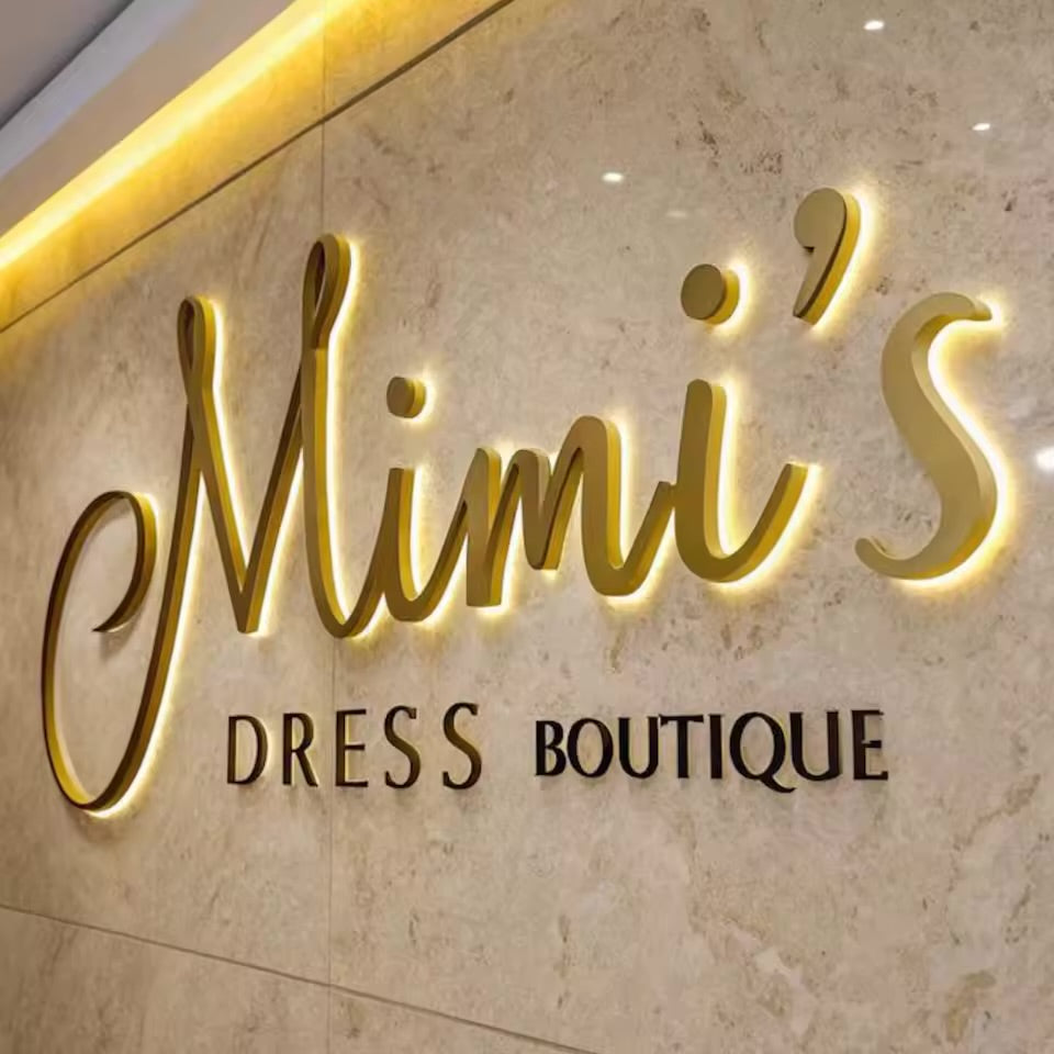 Custom 3D Letter Business Large Illuminated Sign Metal Backlit Signage LED for Store Company Signage Metal Neon