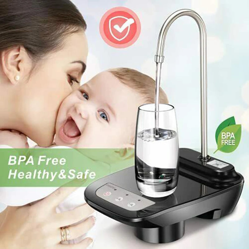 Electric Water Gallon Pump Automatic Water Bottle Dispenser Rechargeable Water Pump Dispenser With Stand